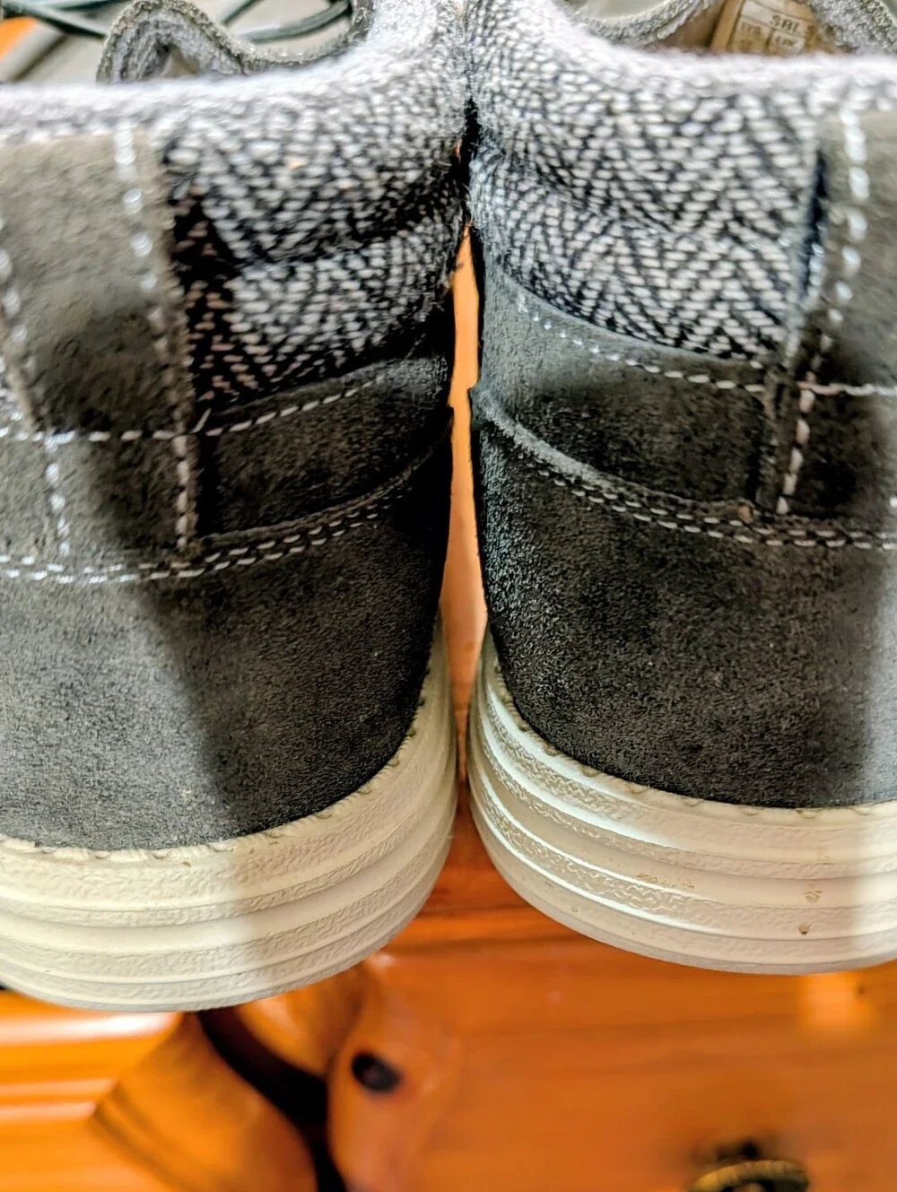 Bruno Marc Men's Gray Suede Chukka Moc Toe Casual Shoes Size 10